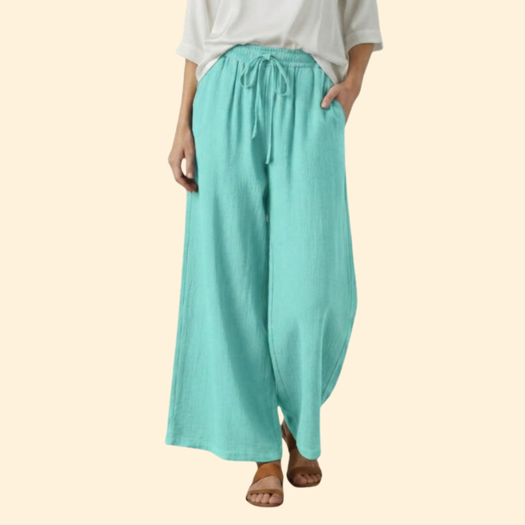 Women's Flowing Trousers with Side Pockets