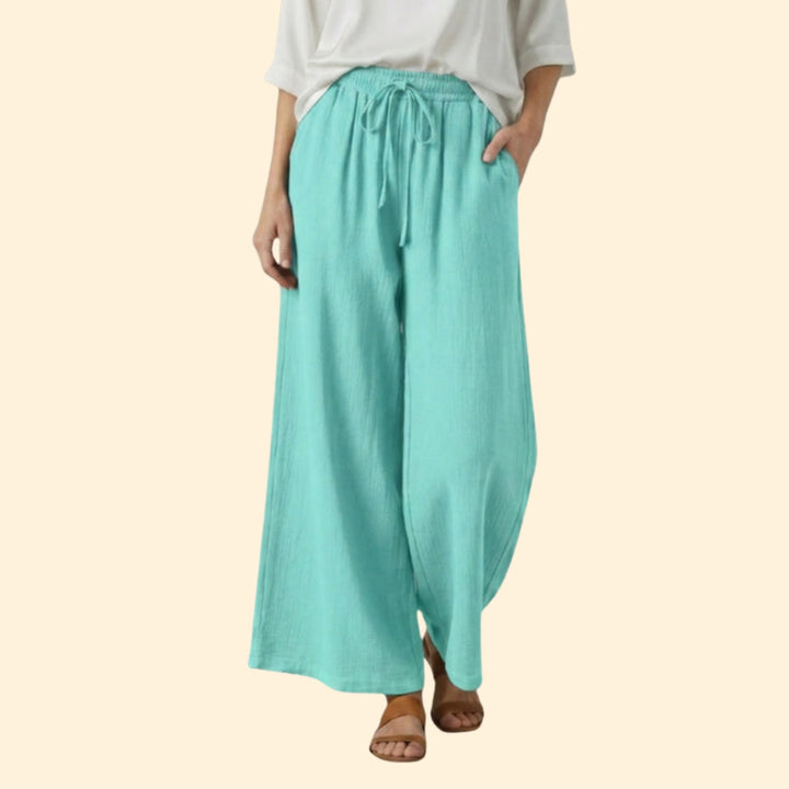 Women's Flowing Trousers with Side Pockets