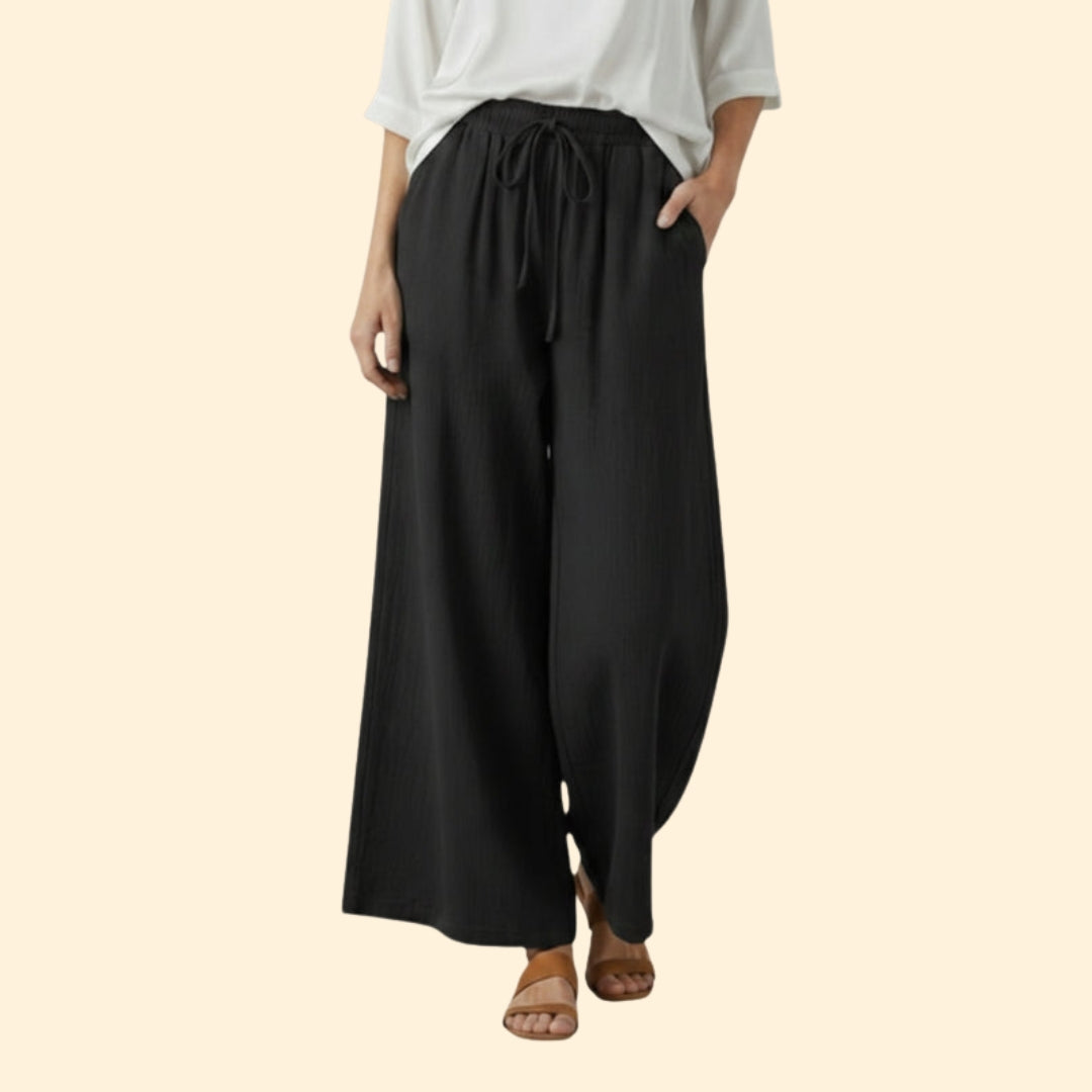 Women's Flowing Trousers with Side Pockets