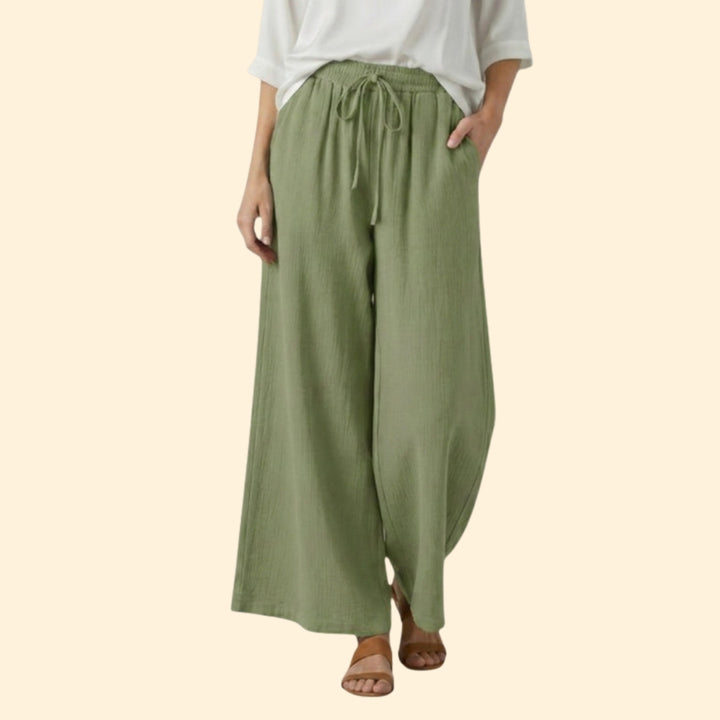 Women's Flowing Trousers with Side Pockets