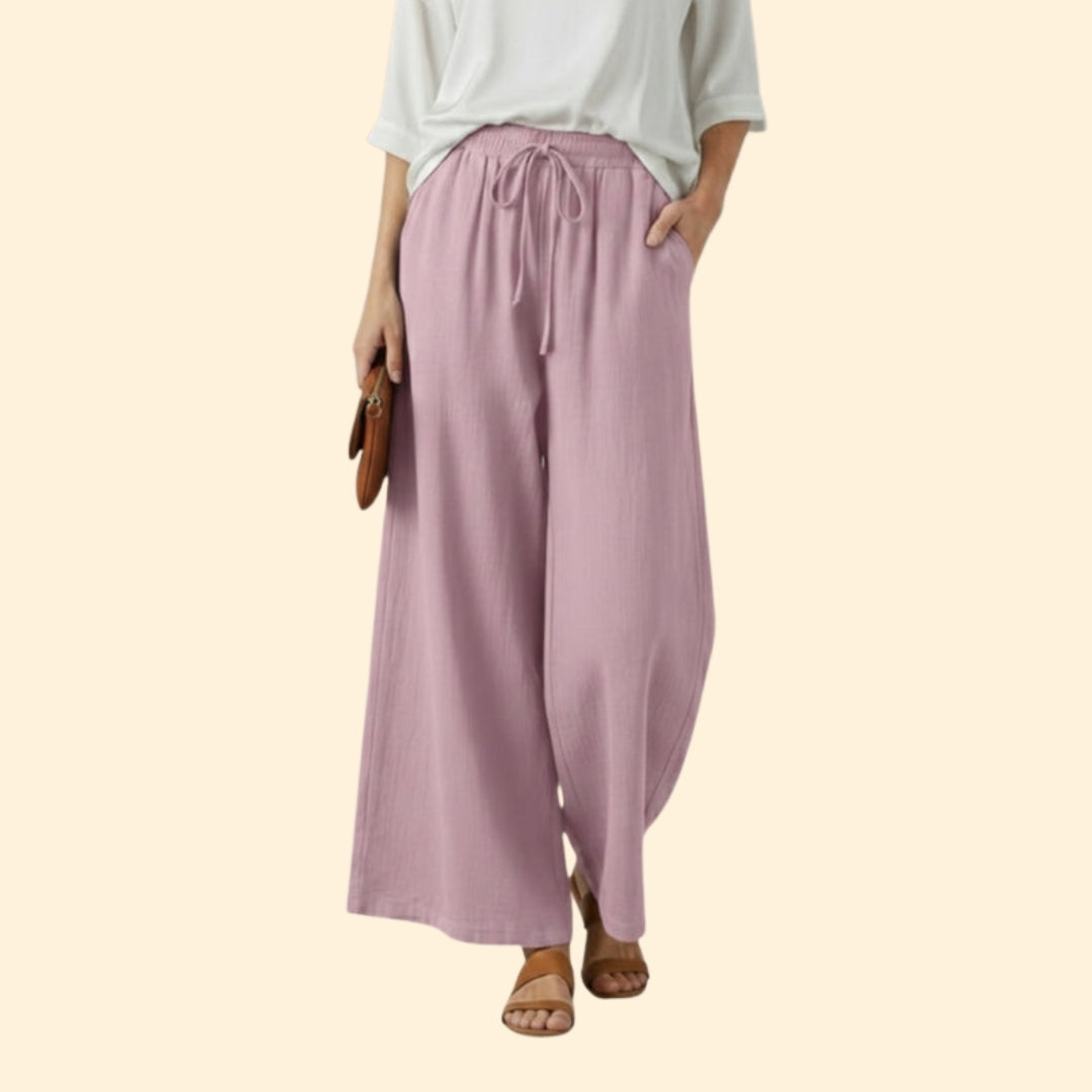 Women's Flowing Trousers with Side Pockets