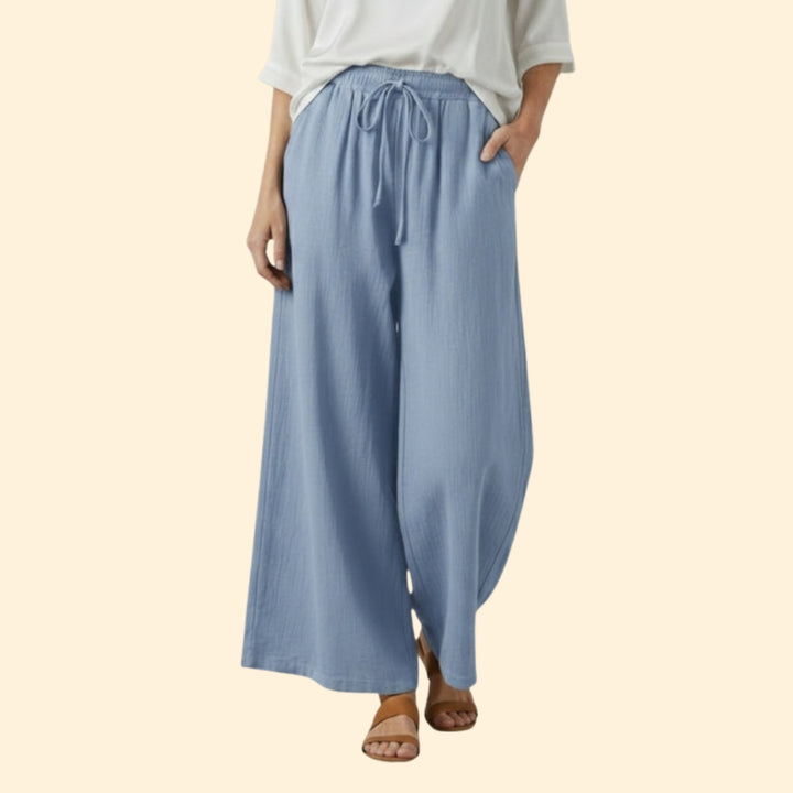Women's Flowing Trousers with Side Pockets