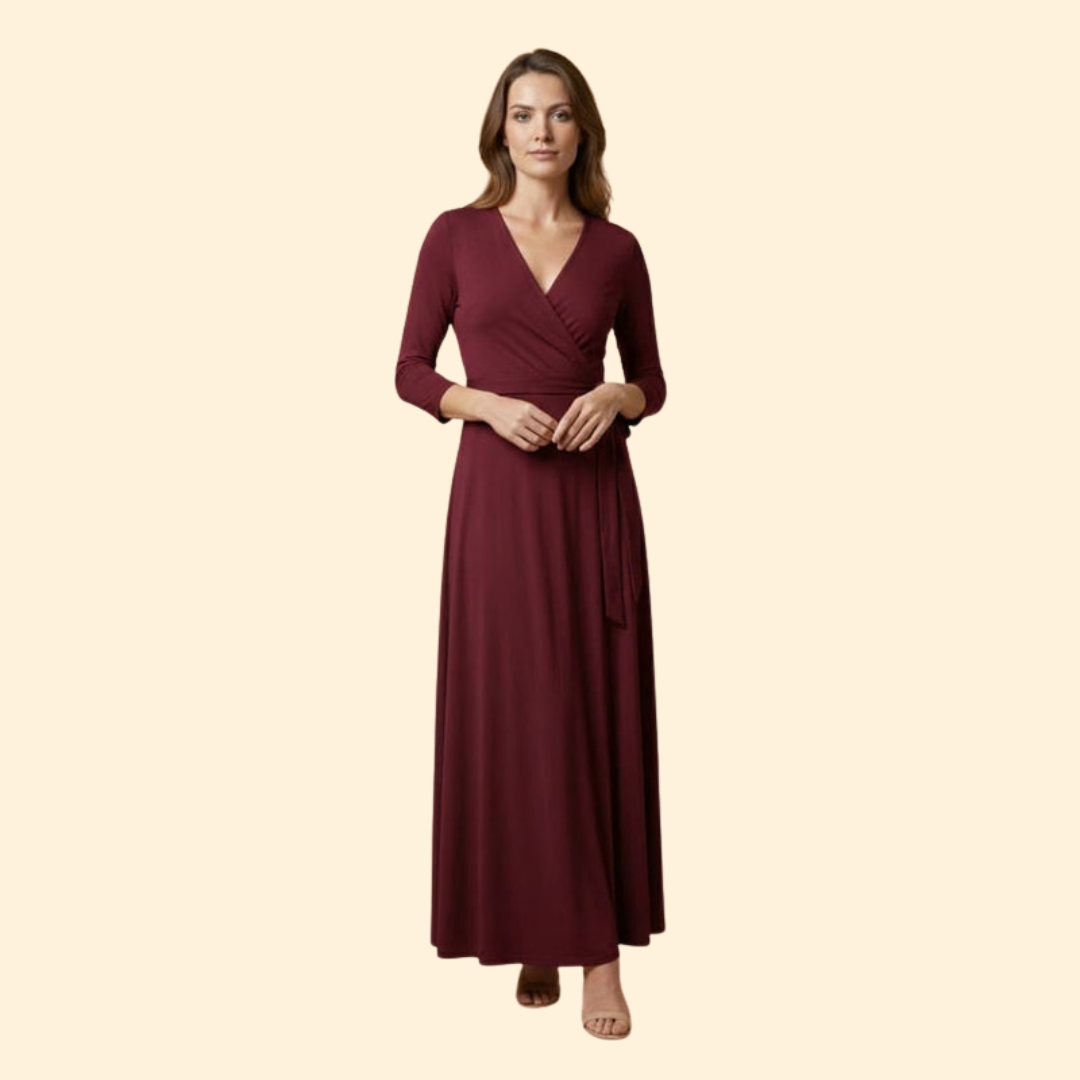 Women's Flowing V-Neck Dress