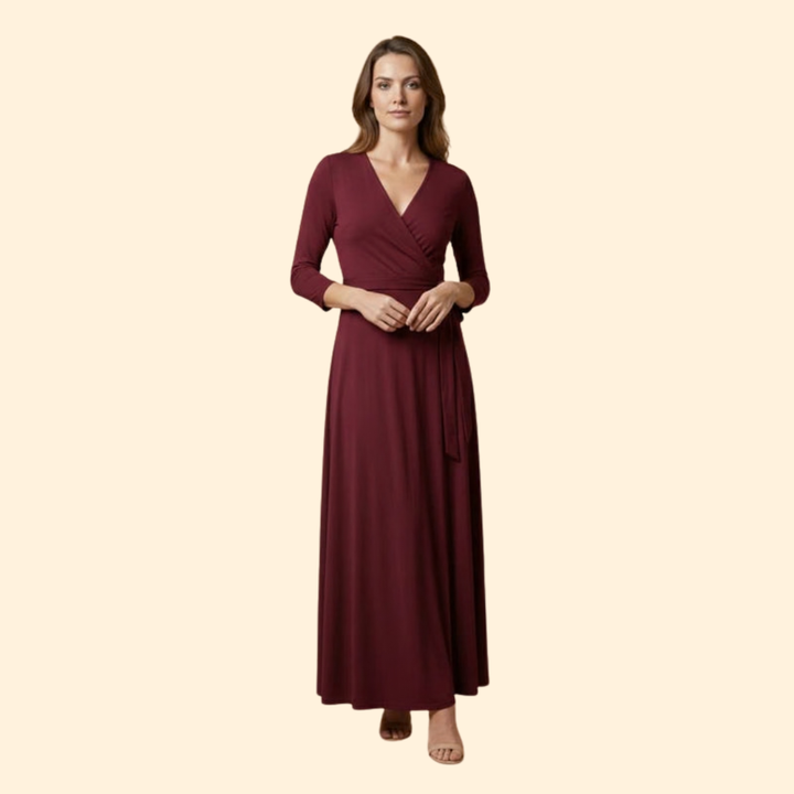 Women's Flowing V-Neck Dress