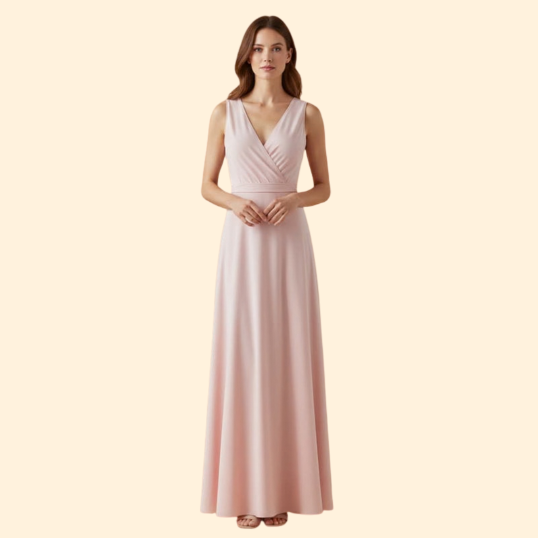 Women's Flowing V-Neck Dress