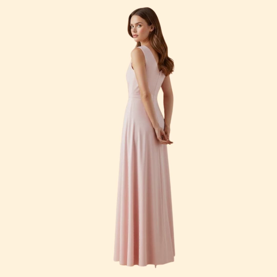 Women's Flowing V-Neck Dress