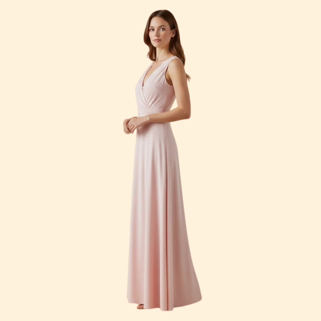 Women's Flowing V-Neck Dress