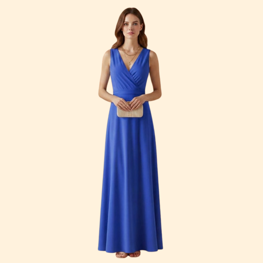 Women's Flowing V-Neck Dress