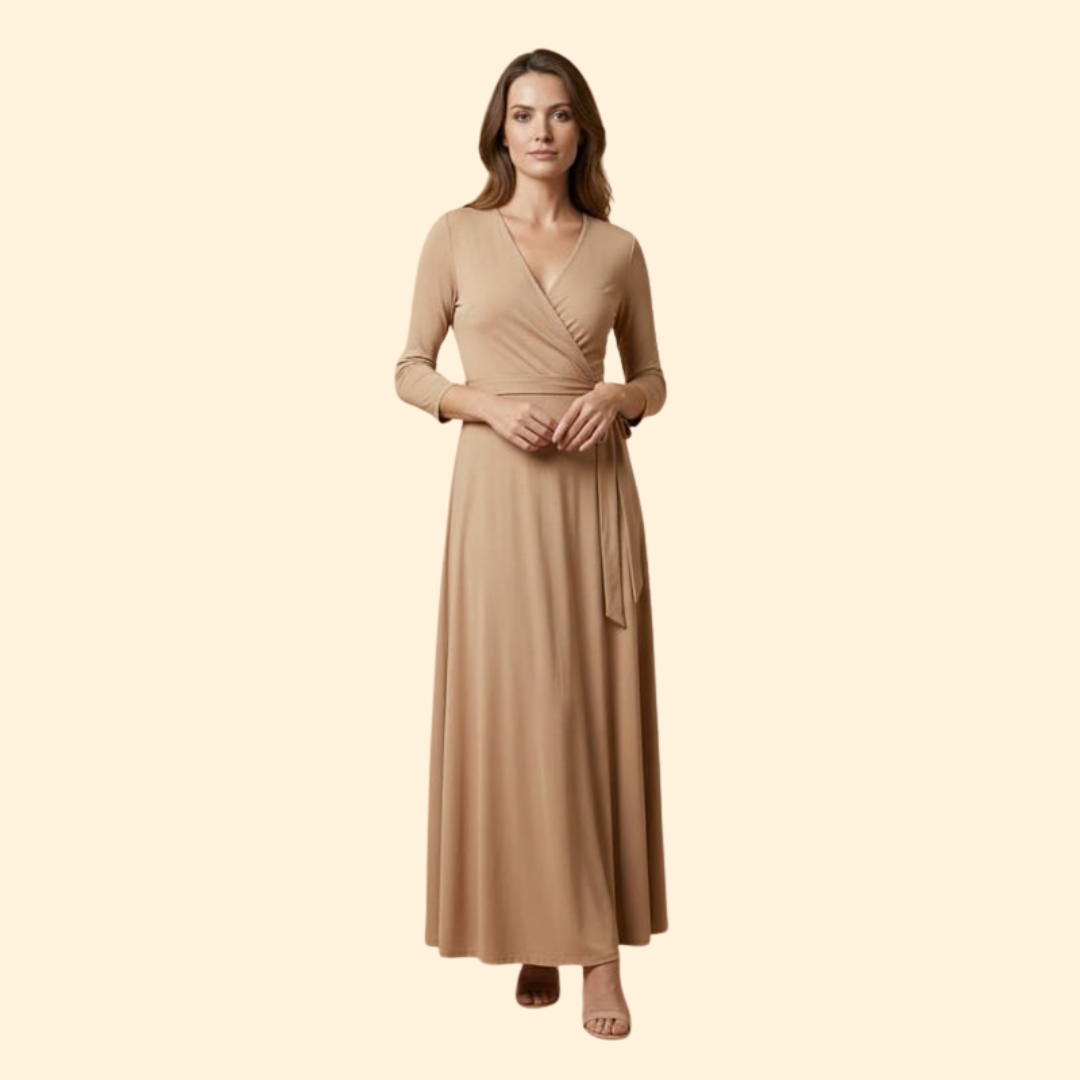 Women's Flowing V-Neck Dress