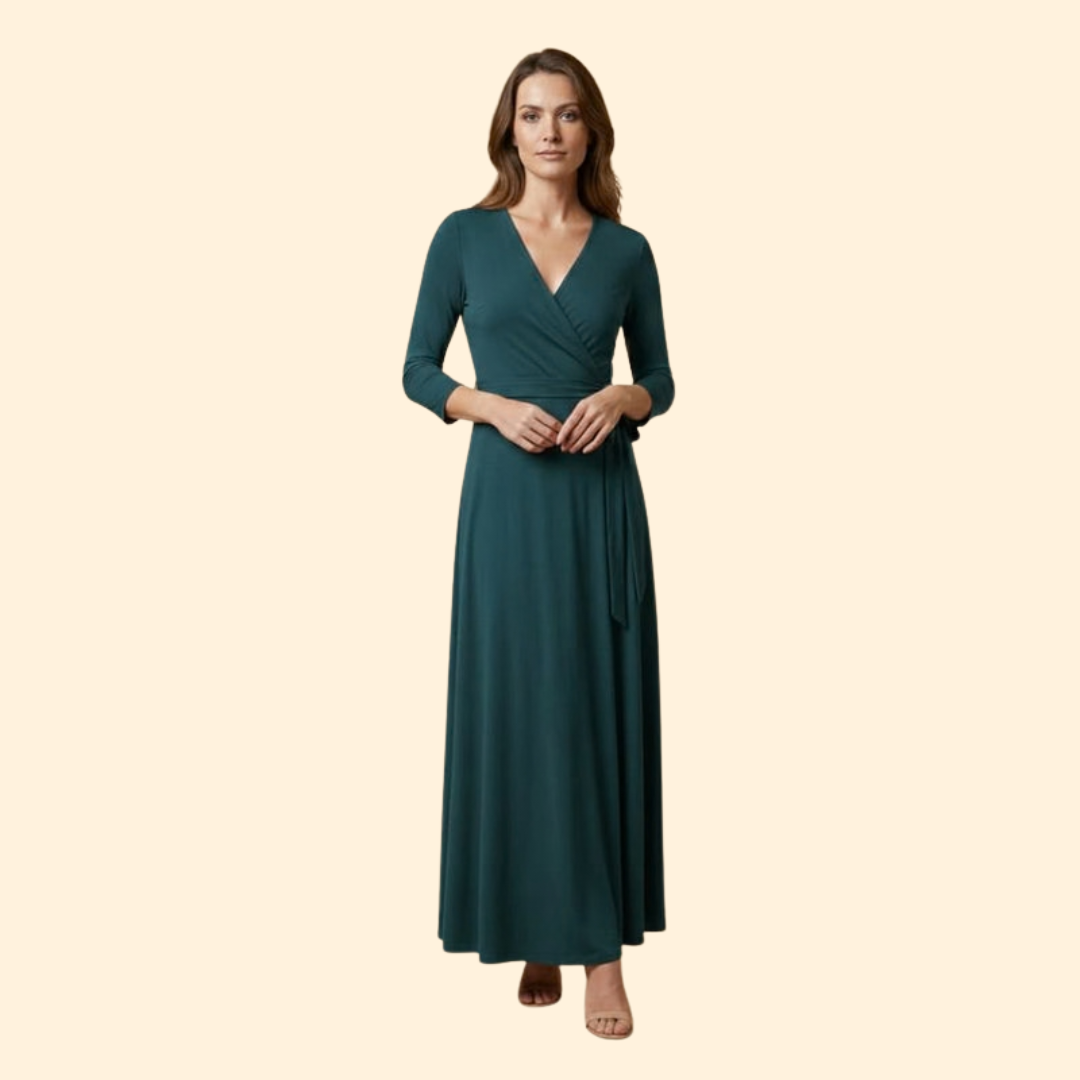Women's Flowing V-Neck Dress