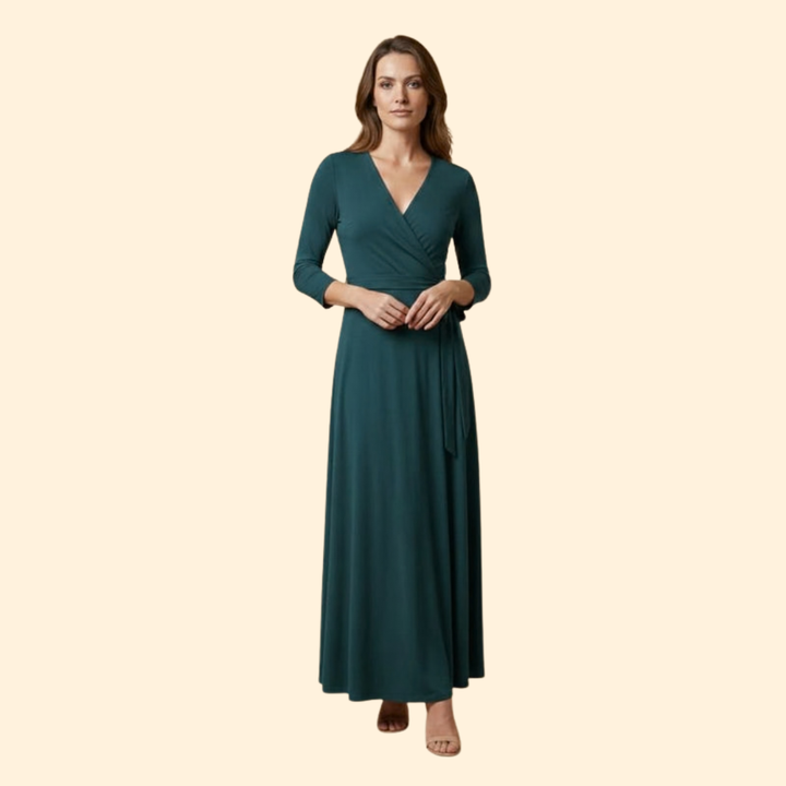 Women's Flowing V-Neck Dress