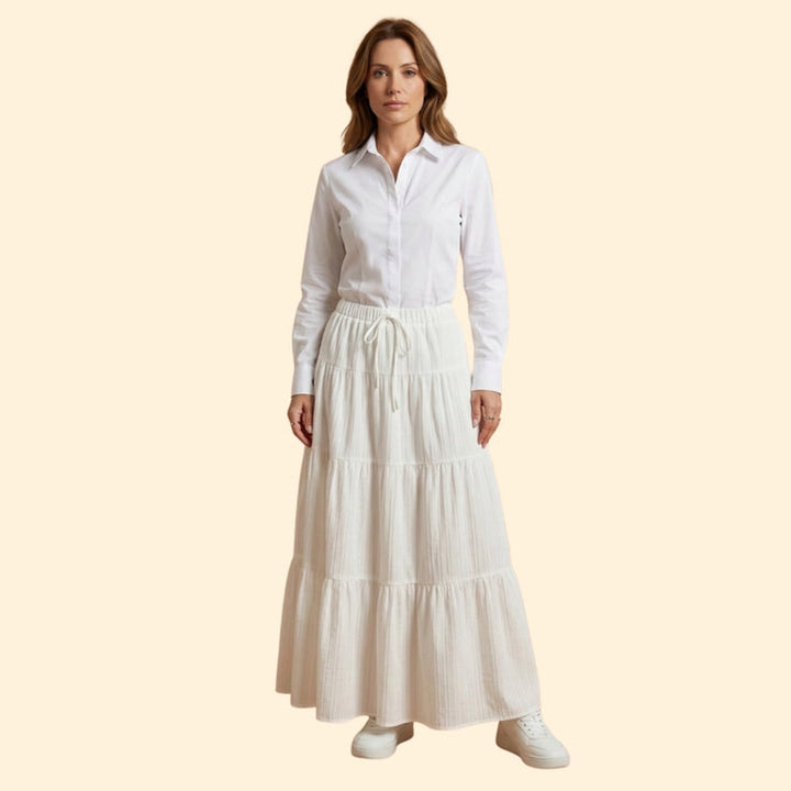 Women’s Flowy Skirt with Elastic Waistband