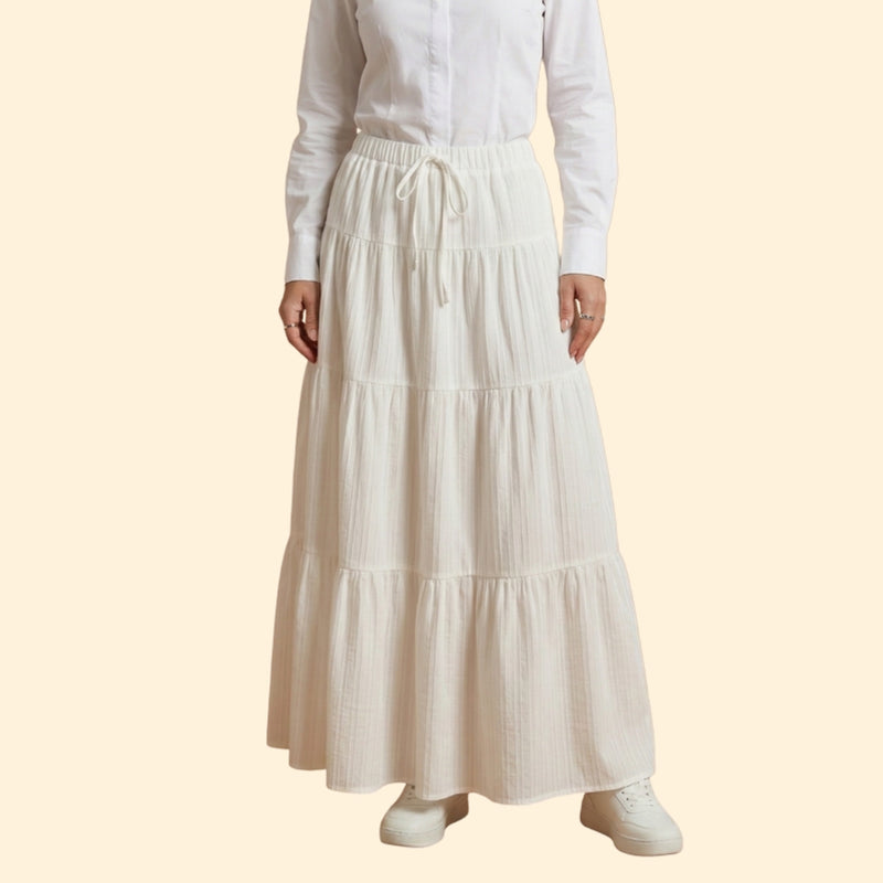 Women’s Flowy Skirt with Elastic Waistband