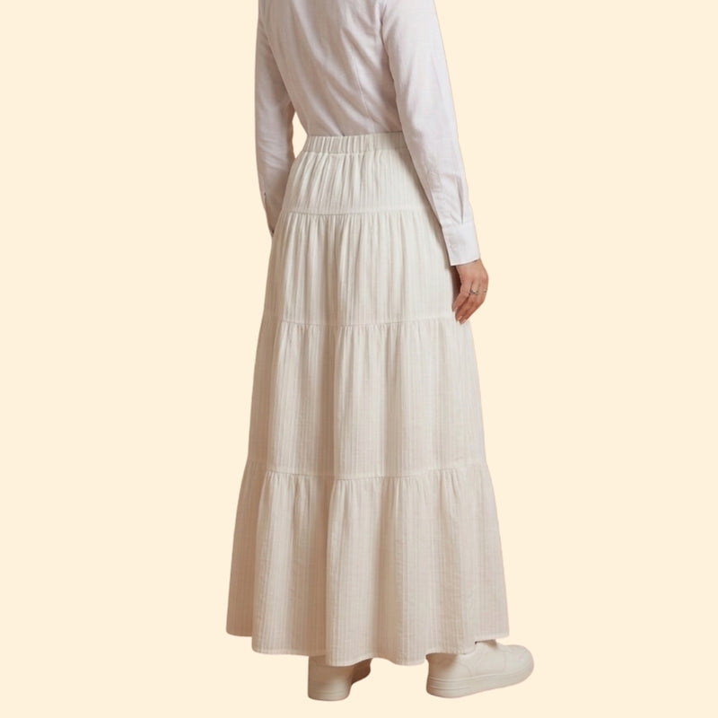 Women’s Flowy Skirt with Elastic Waistband