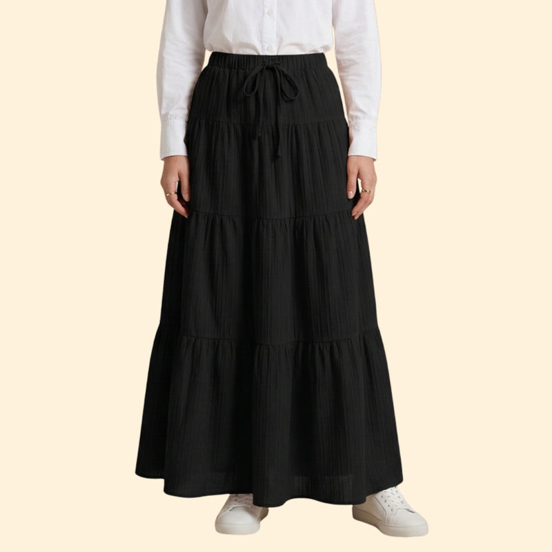 Women’s Flowy Skirt with Elastic Waistband