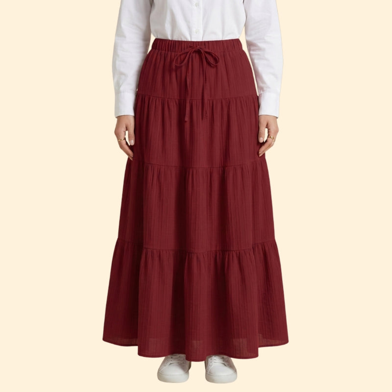 Women’s Flowy Skirt with Elastic Waistband