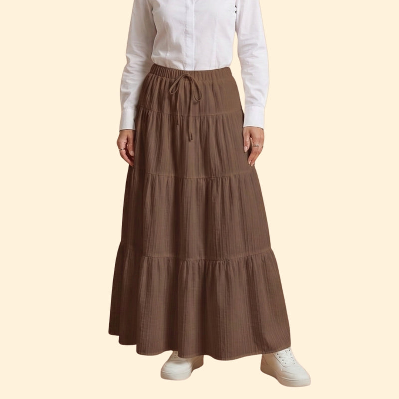 Women’s Flowy Skirt with Elastic Waistband