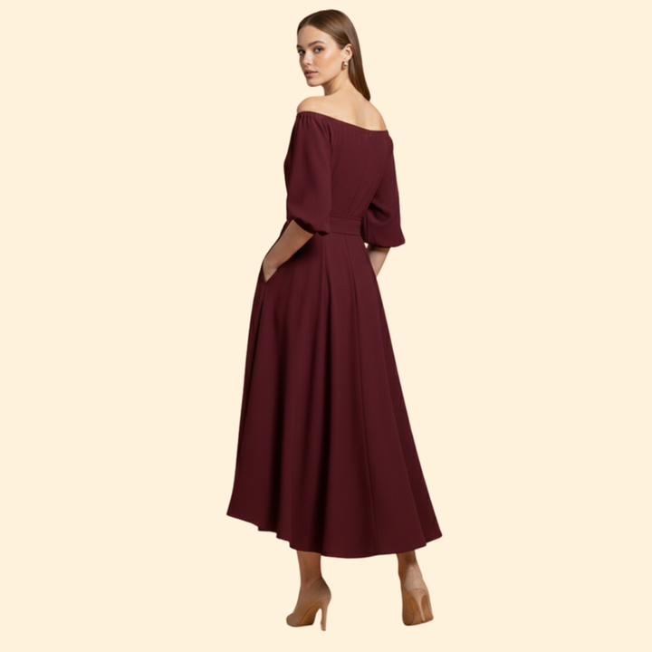Women's Formal Asymmetrical Midi Dress