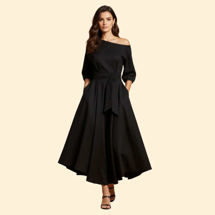 Women's Formal Asymmetrical Midi Dress