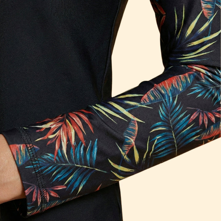 Women’s Full Sleeve Tankini with Printed Shorts Set