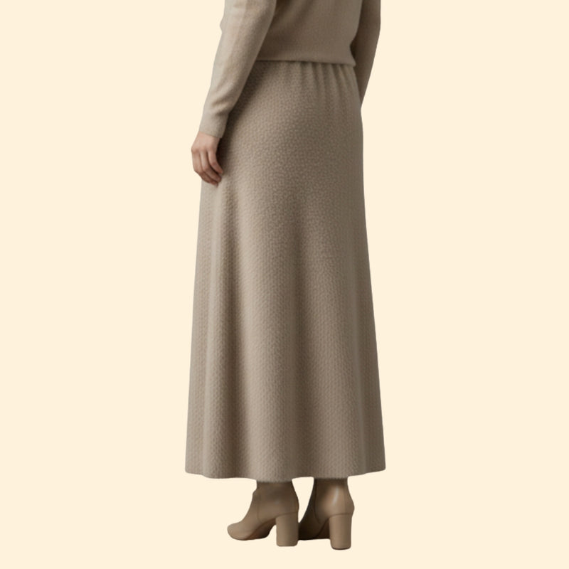 Women’s Fuzzy Skirt with High-Waist Fit