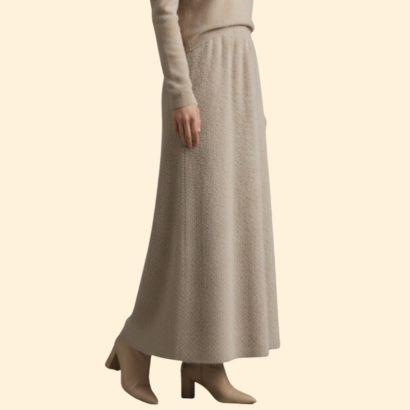 Women’s Fuzzy Skirt with High-Waist Fit