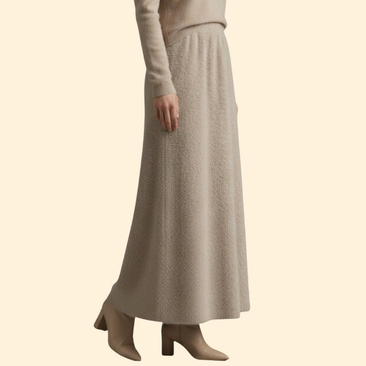 Women’s Fuzzy Skirt with High-Waist Fit
