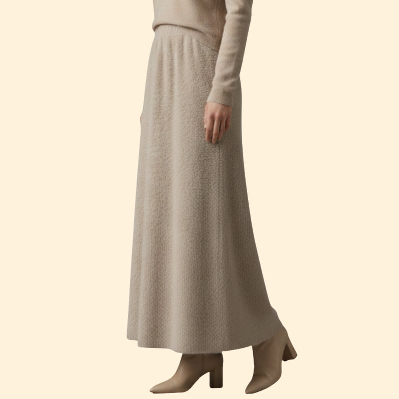 Women’s Fuzzy Skirt with High-Waist Fit