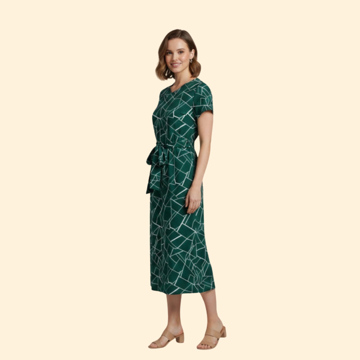 Women's Geometric Print Jumpsuit