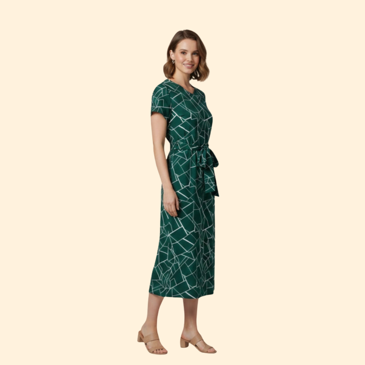 Women's Geometric Print Jumpsuit