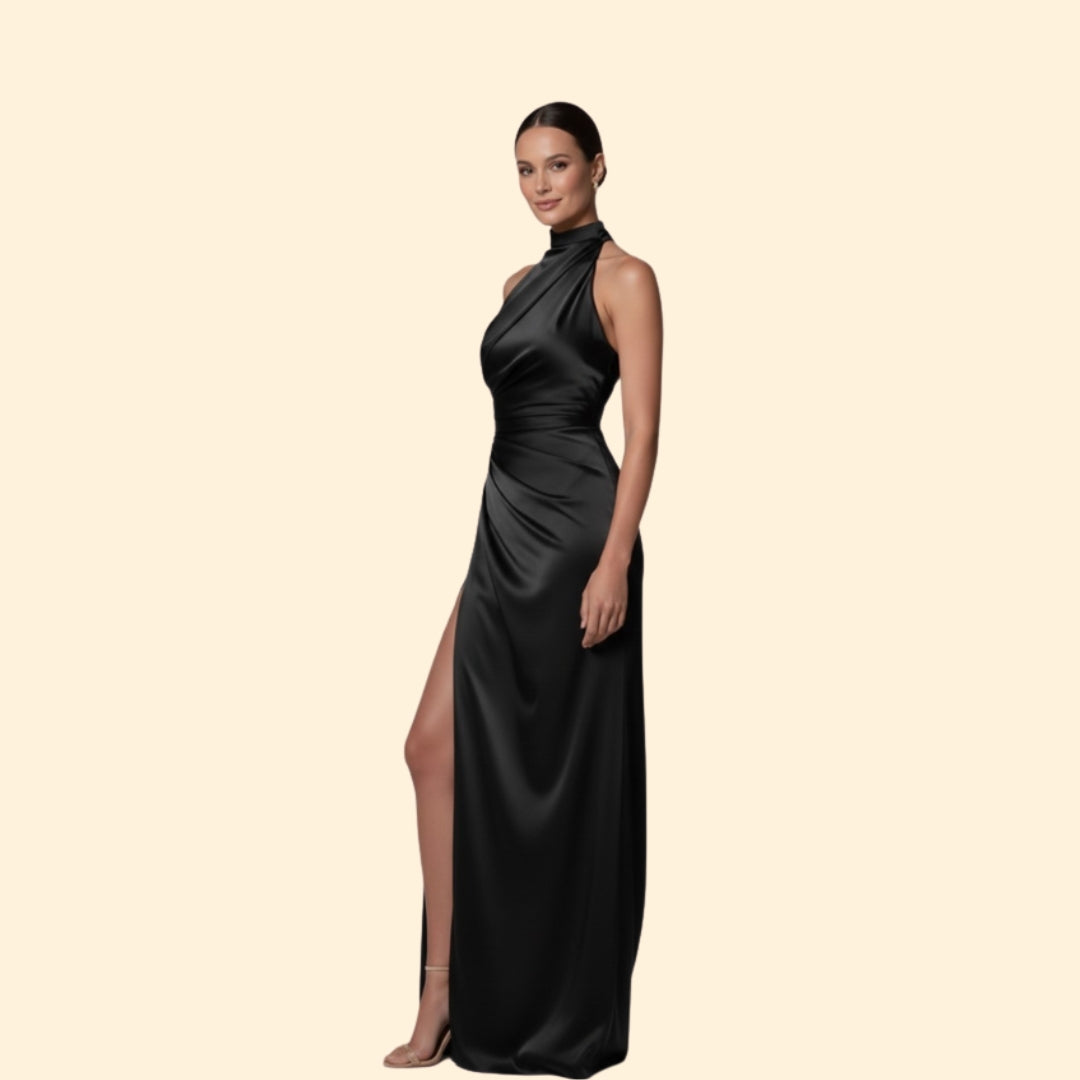Women’s Glamorous Dress with Slit Detail