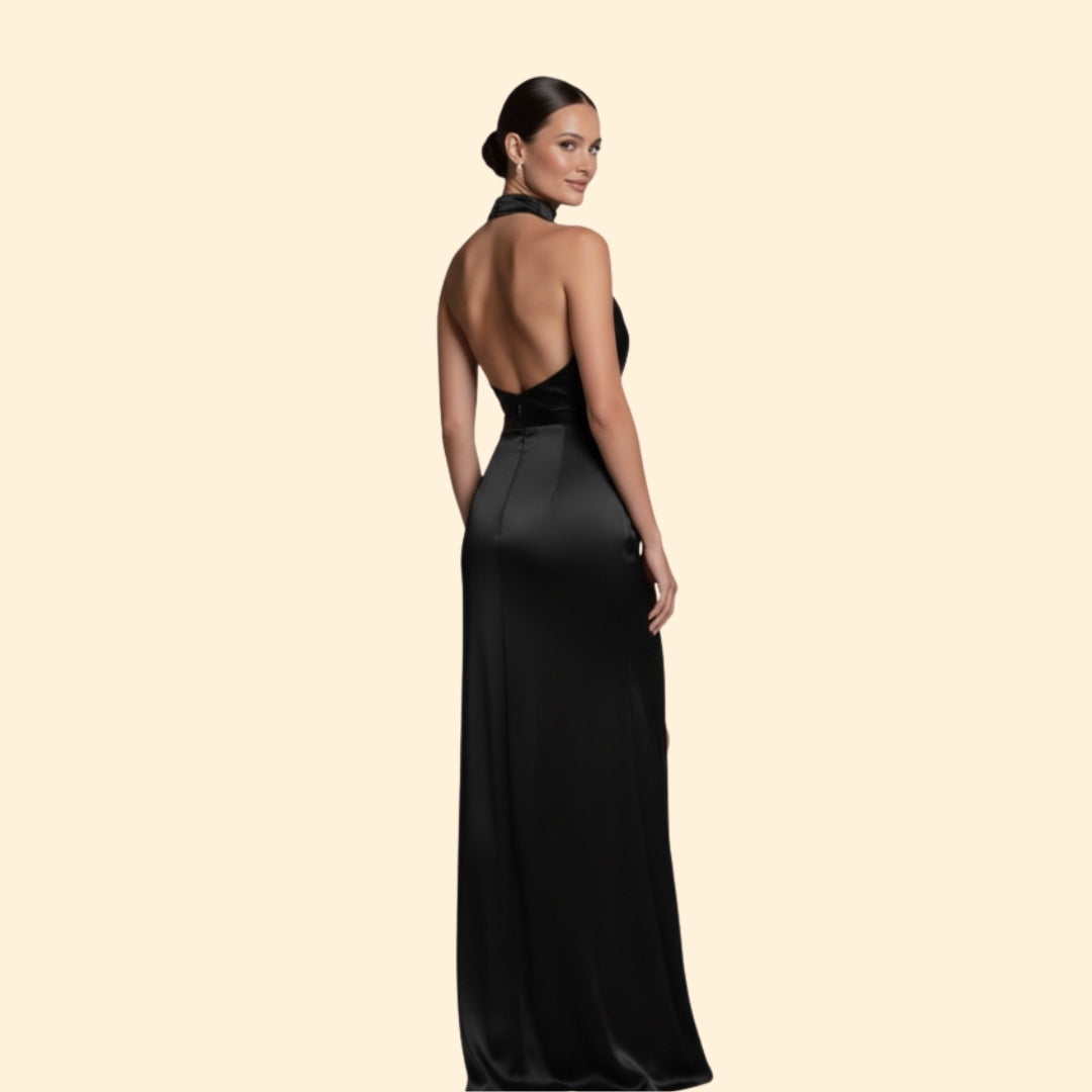 Women’s Glamorous Dress with Slit Detail