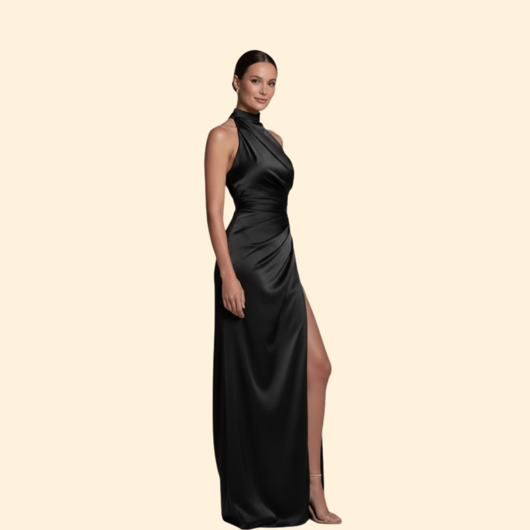 Women’s Glamorous Dress with Slit Detail