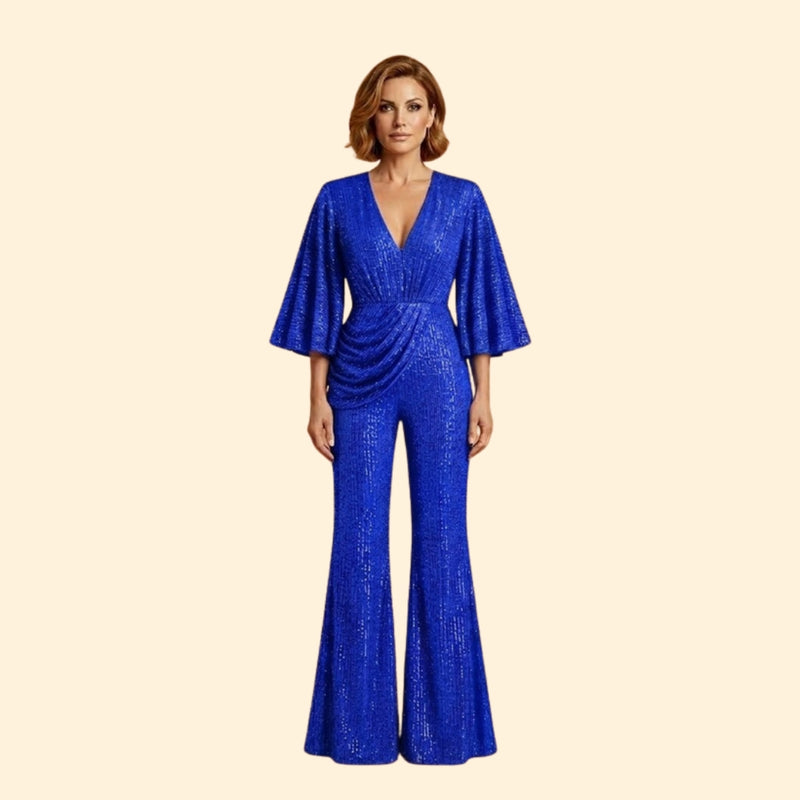 Women’s Glamorous Jumpsuit with Sequin Detailing