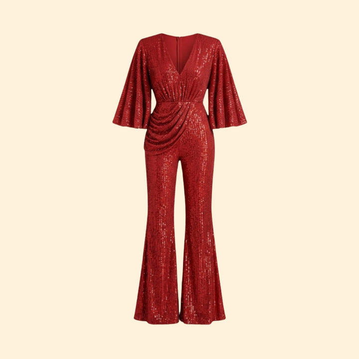 Women’s Glamorous Jumpsuit with Sequin Detailing