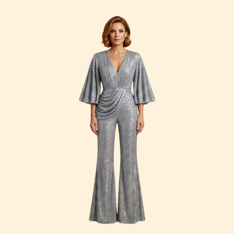 Women’s Glamorous Jumpsuit with Sequin Detailing