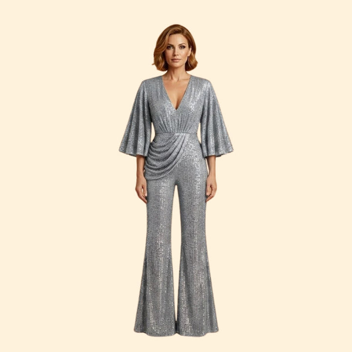 Women’s Glamorous Jumpsuit with Sequin Detailing