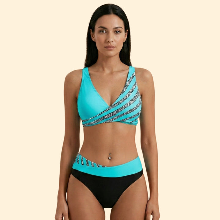 Women’s Glitter Bikini Set with Shimmering Effect