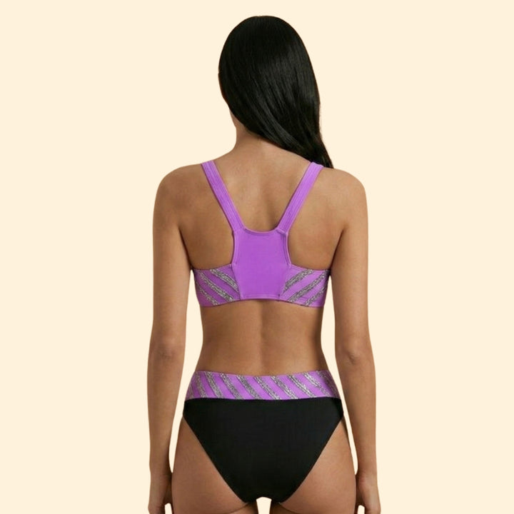 Women’s Glitter Bikini Set with Shimmering Effect