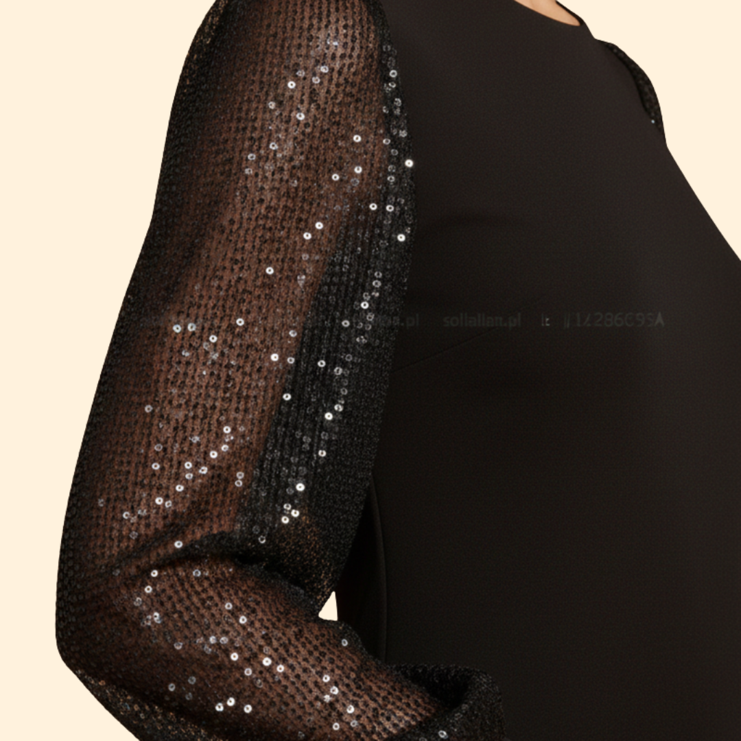 Women's Glitter Sleeve Mini Dress