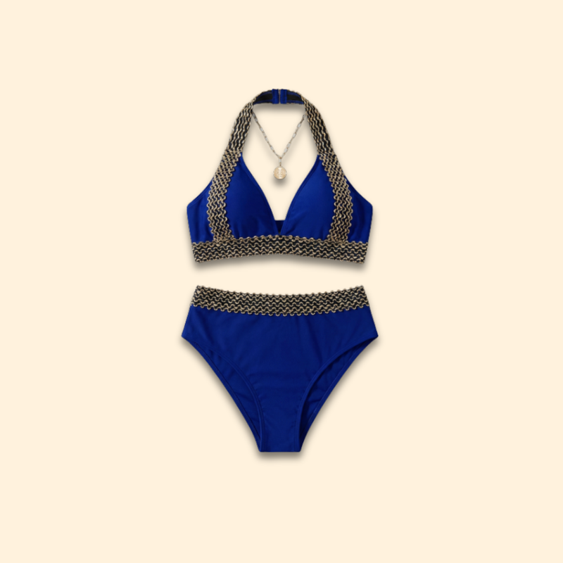 Women’s Halter Bikini with Chic Waistband