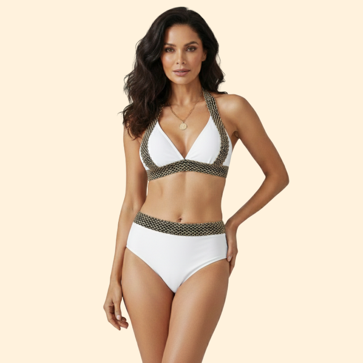 Women’s Halter Bikini with Chic Waistband
