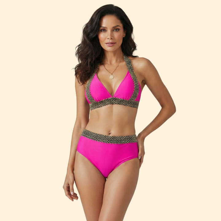Women’s Halter Bikini with Chic Waistband