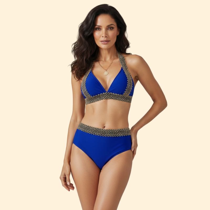 Women’s Halter Bikini with Chic Waistband