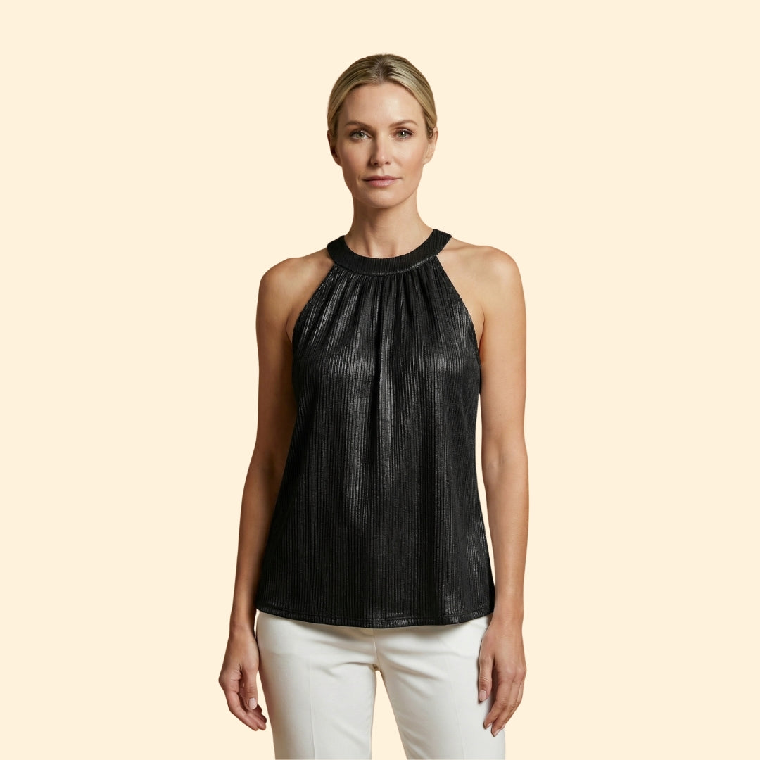 Women’s Halter Top with Round Neckline