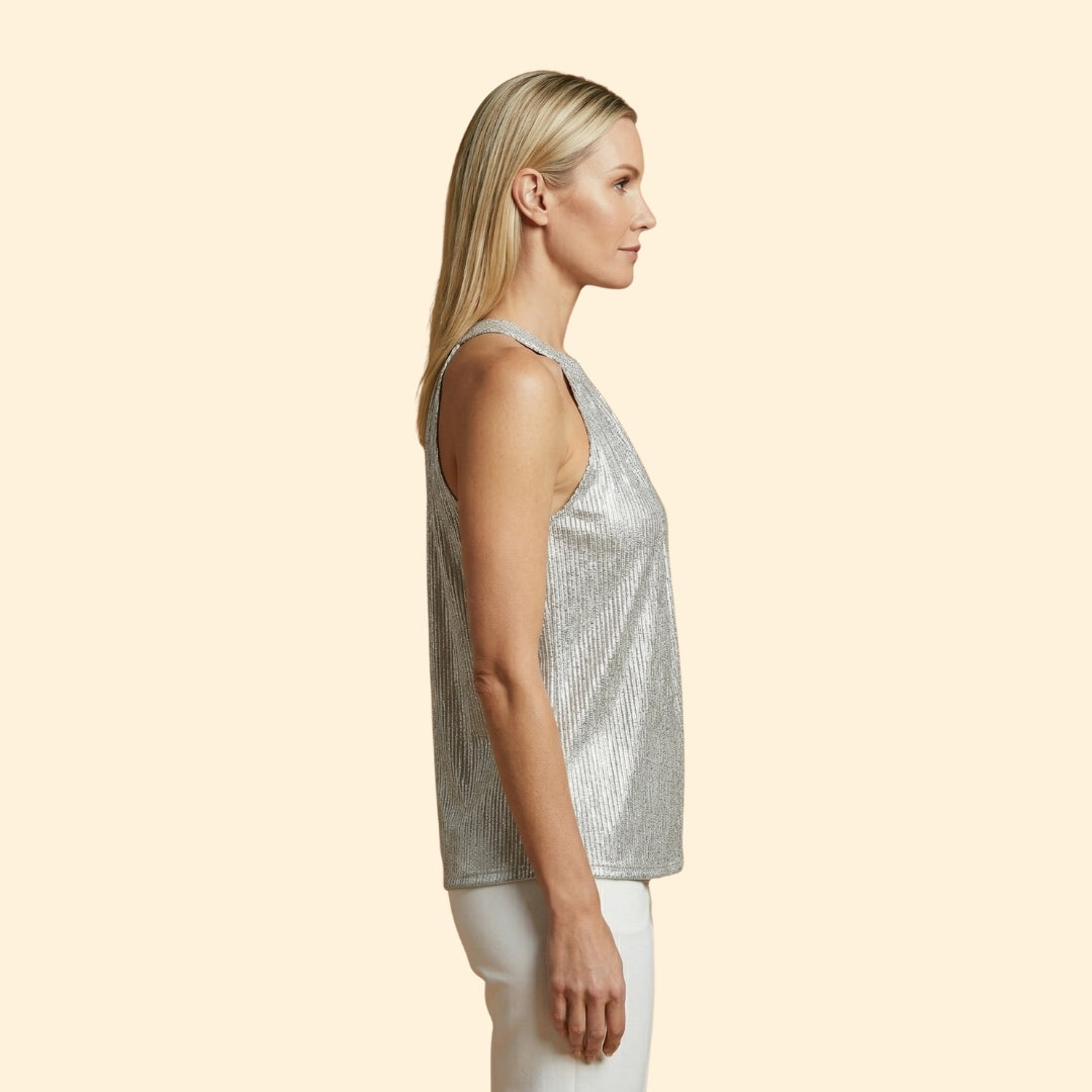 Women’s Halter Top with Round Neckline