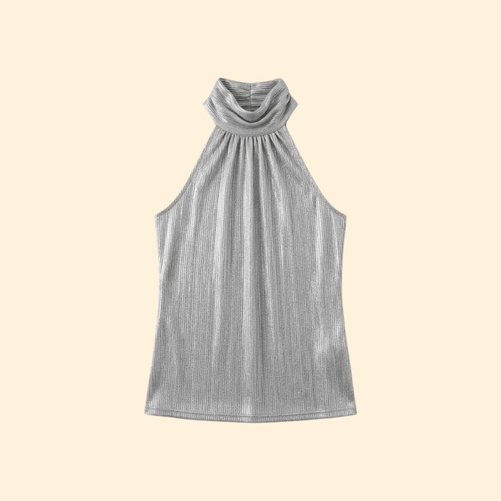 Women’s Halter Top with Round Neckline
