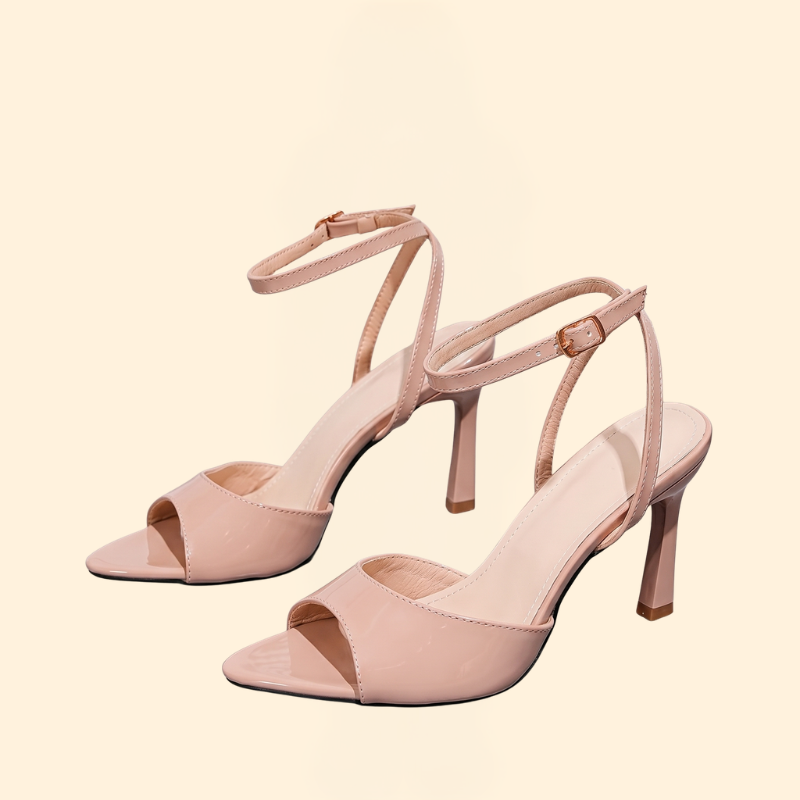 Women’s Heeled Sandals with Ankle-Strap