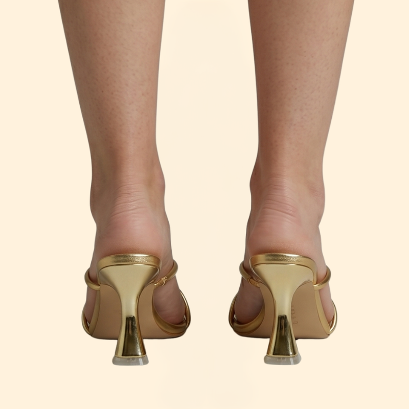Women’s Heeled Sandals with Crisscross Straps