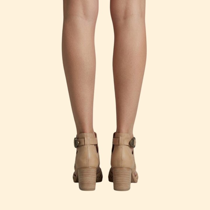 Women’s Heeled Sandals with Cutouts
